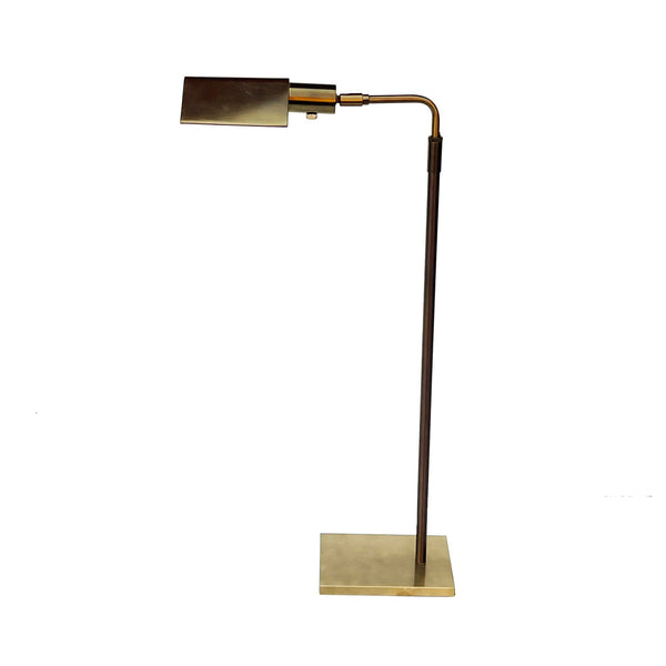 Koch + Lowy Antique Brass Floor Lamp