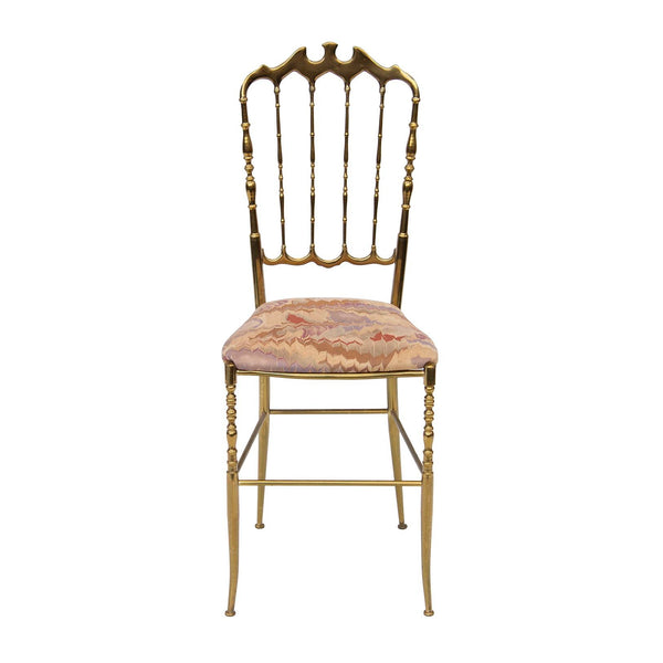 Chiavari Italian Brass Side Chair