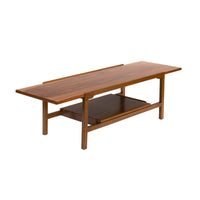 Rectangular Walnut Coffee Table by Dunbar