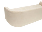 Custom Sofa on Casters in Cream Boucle #1