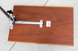 Danish Teak Rolling End Table with Adjustable Height by Danecastle ApS Denmark