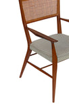 Paul McCobb for Calvin Walnut Dining Chairs with Caned Backs Directional , S/6