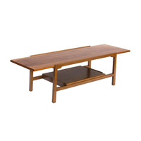 Rectangular Walnut Coffee Table by Dunbar