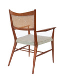 Paul McCobb for Calvin Walnut Dining Chairs with Caned Backs Directional , S/6