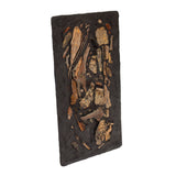 Artist-Made Driftwood Bas Relief on Board #2