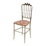 Chiavari Italian Brass Side Chair