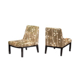 Tufted Slipper Chairs by Edward Wormley for Dunbar, pair