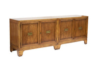 Baker Furniture Milling Road English Regency Walnut Buffet or Credenza, 80"