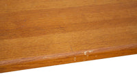 1970s Handmade Solid Oak Console Table 1