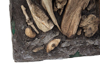 Artist-Made Driftwood Bas Relief