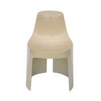 Space-age Cream Plastic Stacking Chair Designed by Kay LeRoy Ruggles for Umbo