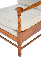 Armchair with Turned Maple Frame