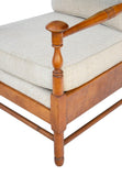 Armchair with Turned Maple Frame