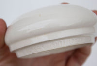 Vintage Cream Ceramic Heart Lidded Bowl or Container 1976 Duncan Enterprises 3.75"