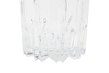 Small 5" Dia Vintage Crystal Cut Glass Handled Ice Bucket Icebucket Made in Italy