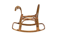 Child's Rocking Horse in Rattan