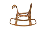Child's Rocking Horse in Rattan