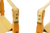 Mid-Century Modern Safari Chairs in Ochre Canvas by Gold Medal