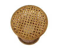Trio of Hourglass Wicker Ottomans