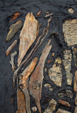 Artist-Made Driftwood Bas Relief on Board #2
