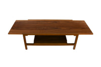 Rectangular Walnut Coffee Table by Dunbar