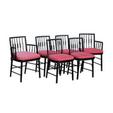 Set of 6 Modern Windsor Dining Chairs designed by Michael Taylor for Baker Furniture