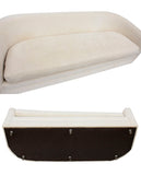Custom Sofa on Casters in Cream Boucle #1