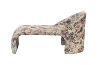 Sculptural Kagan Style Chaise Lounge in Compact Size