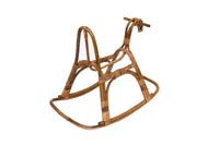 Child's Rocking Horse in Rattan