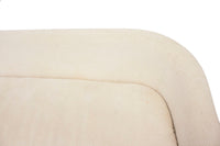Custom Sofa on Casters in Cream Boucle #1