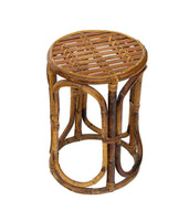 Pair of Rattan Ottomans or Stools