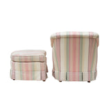 Petite Armchair and Ottoman by Sherrill