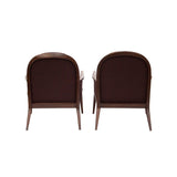 Paul McCobb for Widdicomb Walnut Armchairs, Newly upholstered
