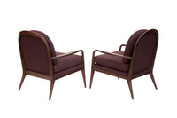 Paul McCobb for Widdicomb Walnut Armchairs, Newly upholstered