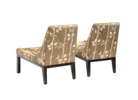 Tufted Slipper Chairs by Edward Wormley for Dunbar, pair