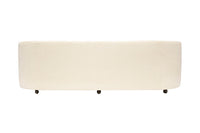 Custom Sofa on Casters in Cream Boucle #1