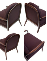 Paul McCobb for Widdicomb Walnut Armchairs, Newly upholstered