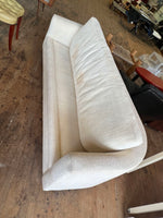 Custom Sofa on Casters in Cream Boucle #1