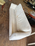 Custom Sofa on Casters in Cream Boucle #1