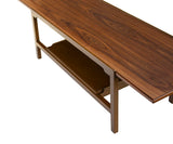 Rectangular Walnut Coffee Table by Dunbar