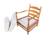 Armchair with Turned Maple Frame