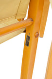 Mid-Century Modern Safari Chairs in Ochre Canvas by Gold Medal
