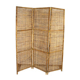 Boho Vintage Wicker Folding Screen
