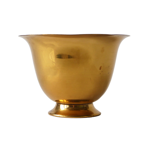 Vintage Jeweler's Bronze Footed Bowl Made by Aztec Original Golden Ware