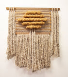 Vintage Fiber Art Wall Hanging