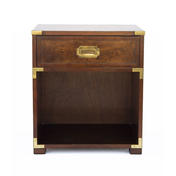 Burlwood Campaign Nightstand by Hekman