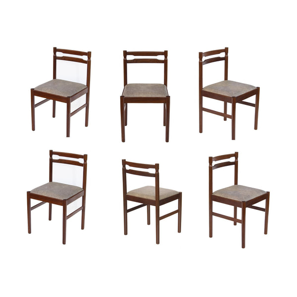 Scandinavian Dining Chairs, S/6