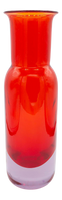Large Red Art Glass Vase