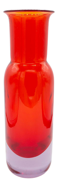 Large Red Art Glass Vase
