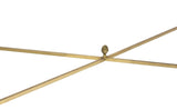 Neoclassical 3 pc Bunching Cocktail Table in Brass after Maison Jansen